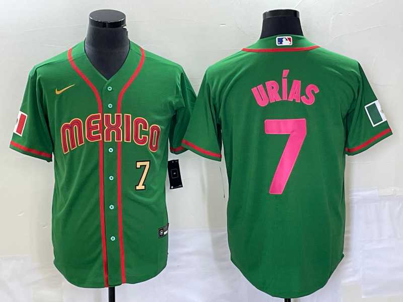 Men's Mexico Baseball #7 Julio Urias Number 2023 Green World Classic Stitched Jersey6,We sell and wholesale Men's Mexico Baseball #7 Julio Urias Number 2023 Green World Classic Stitched Jersey6 on line form chian!
